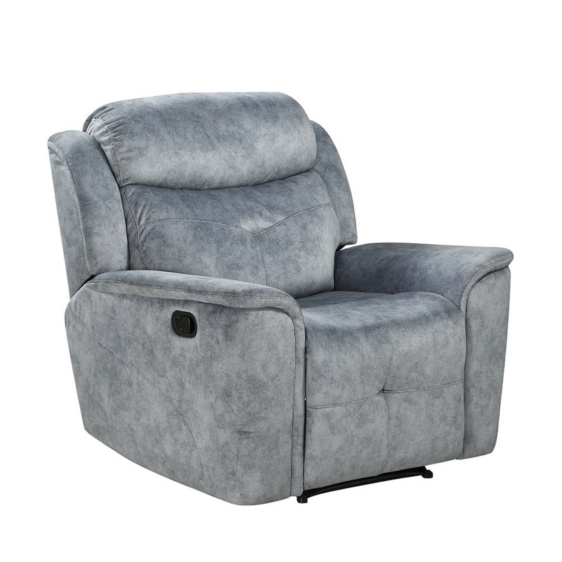 Mariana Motion Recliner, Silver Grey Fabric