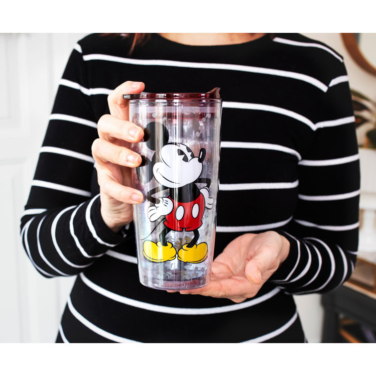 Silver Buffalo Disney Mickey Mouse Tumbler With Reusable Ice Cubes