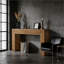 Console en bois avec base robuste
