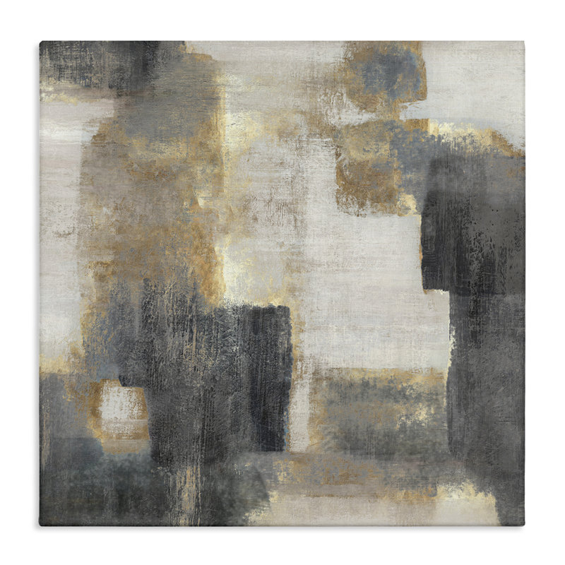 «Rustic Paint Strokes with Glam Undertones», art mural par Hannah Dawson, H 30 po x l 30 po