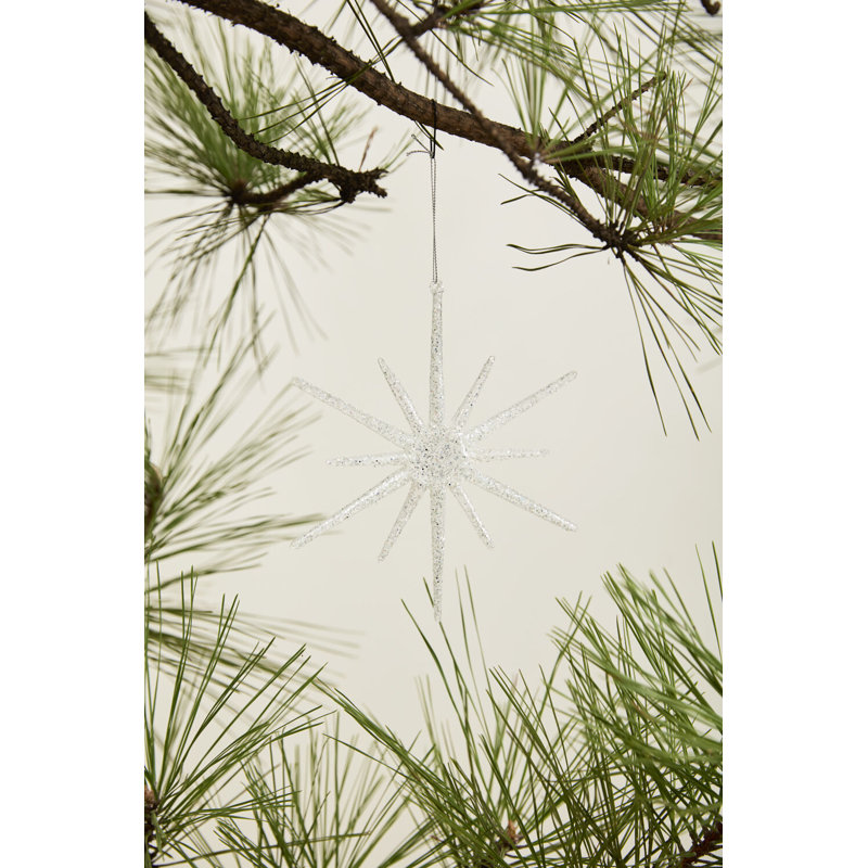 Ornement suspendu 8 ", Blanc