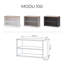 2 Piece Modular TV Stand with Open Storage and 2 Drawers, 160 cm Combined Width