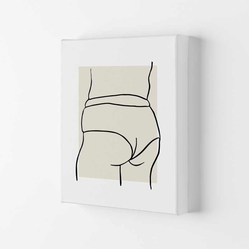 Curvy Female Back 1 by Planeta444 - Print, 30cm H x 21cm W x 1cm D, No Framed