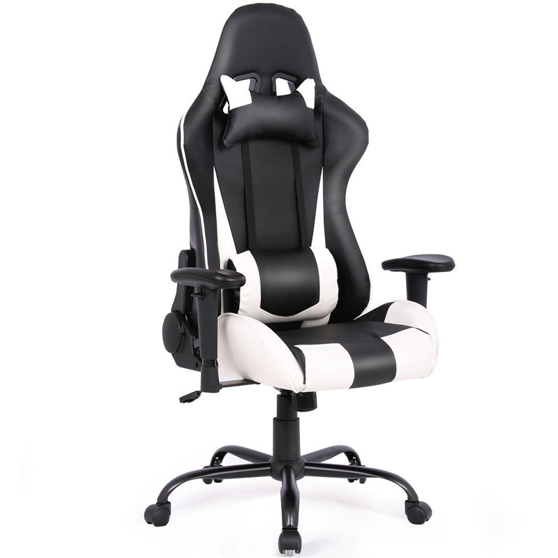 Fauteuil de jeu de course, Blanc