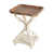 Wood Top/White Base