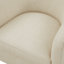 Fauteuil pivotant, fauteuil demi-tonneau rembourré pour le salon