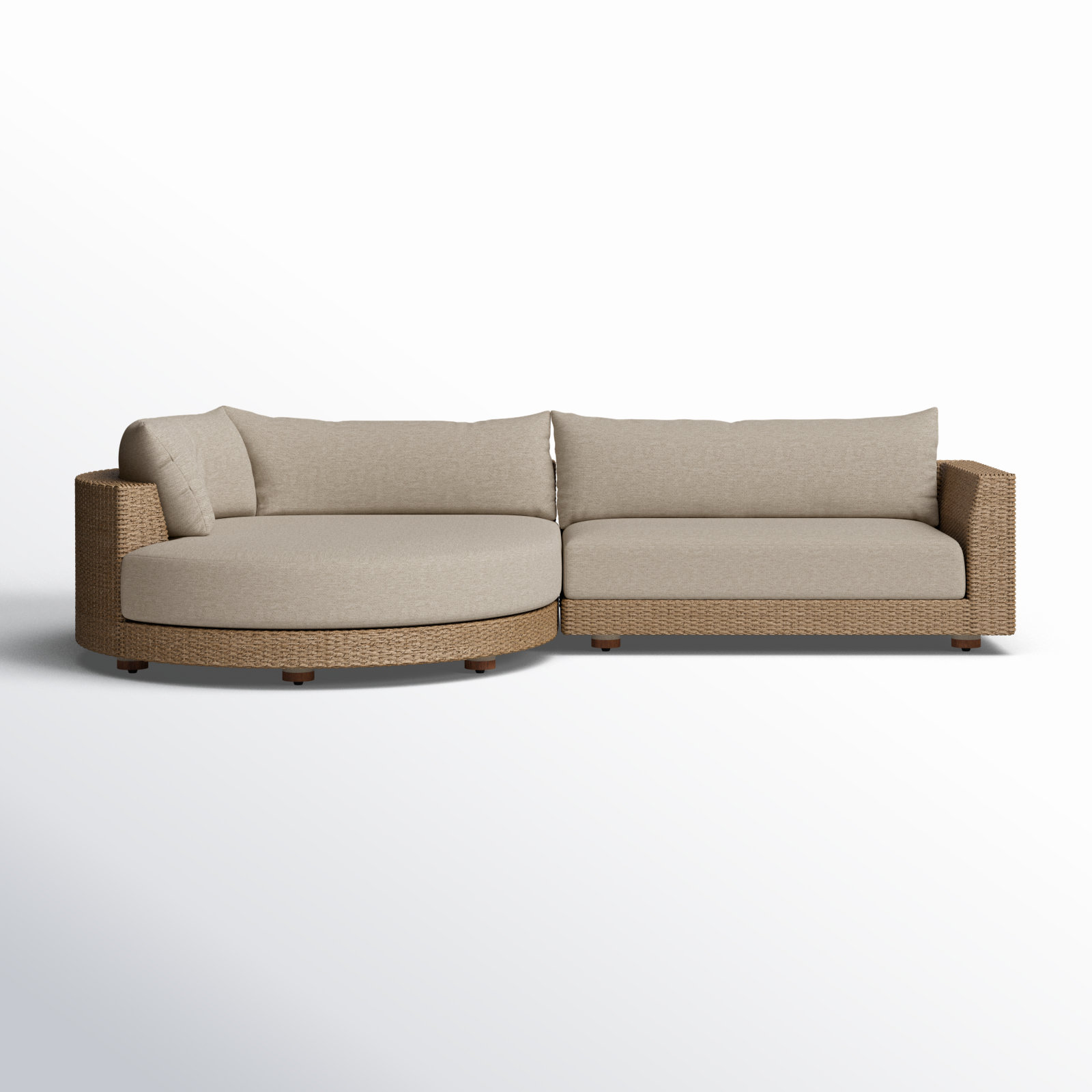Marnier 134" Patio Sofa, Left Hand Facing