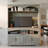 70.9" Rustic Gray TV Stand – Open Shelving, Double Cabinet Doors, Ideal For 65"-75" Tvs & Living Room Entertainment