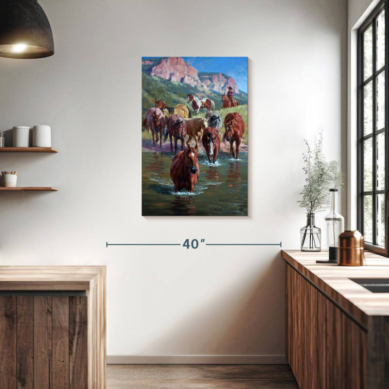 Brampt The Crossing Herd, 36" H x 24" W