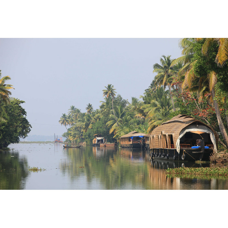 Kerala's Backwaters - Photographie sur toile tendue, L 12 po x H 8 po
