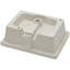 Lavabo de salle de bain rectangulaire encastré en céramique blanc avec trop-plein 19,5 po x 14 po x 6 po Classic, Classic