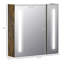 Miroir de salle de bain à DEL avec lumières, miroir à DEL rétroéclairé pour la salle de bain, anti-buée, mémoire, température de couleur infinie, miroir de meuble-lavabo mural à intensité variable, horizontal / vertical