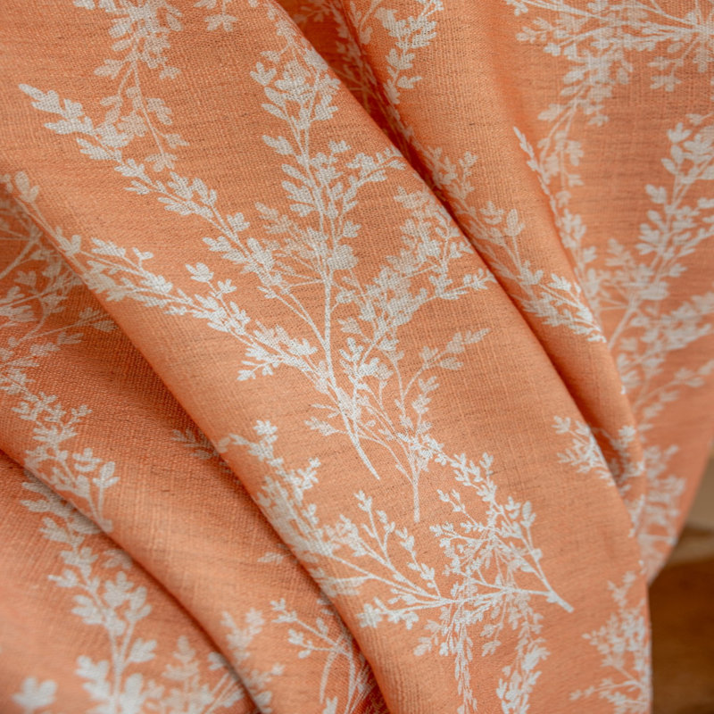 Rideau imprimé polyester, L 52 po x L 84 po