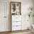 Versatile Wooden Shoe Cabinet with Multiple Compartments and Stylish Design