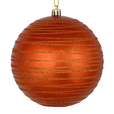 Ornement boule rayée bonbon