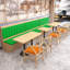 Banc rembourré en similicuir Simple Cafe-101656177