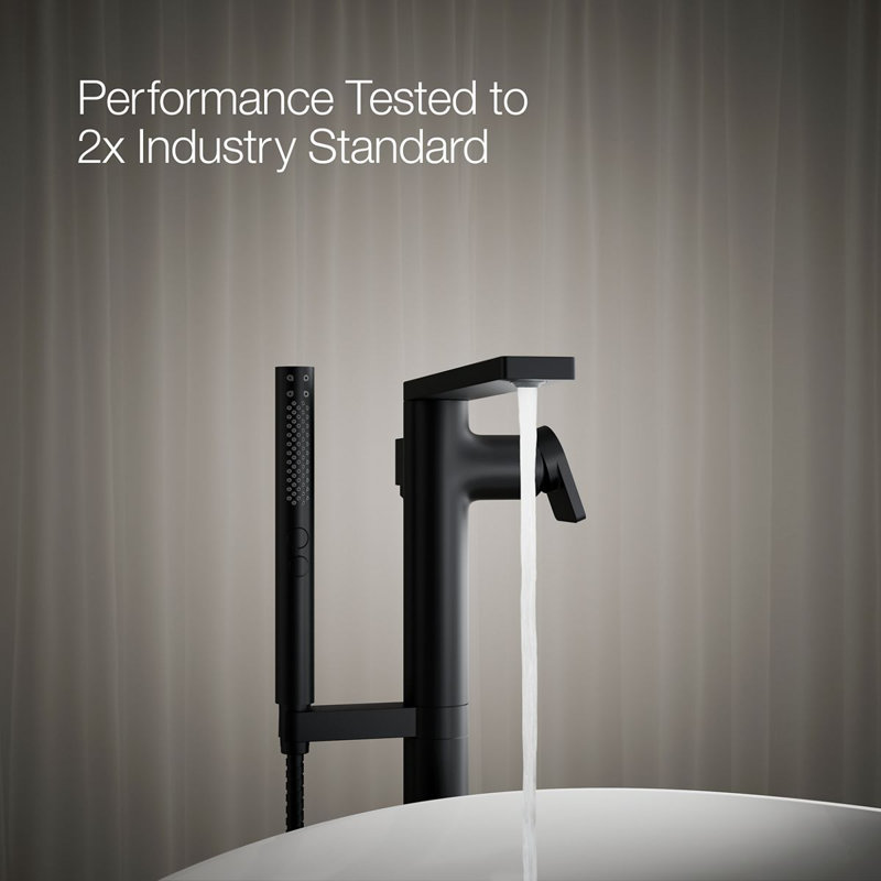 Composed Freestanding Bath Faucet, Matte Black