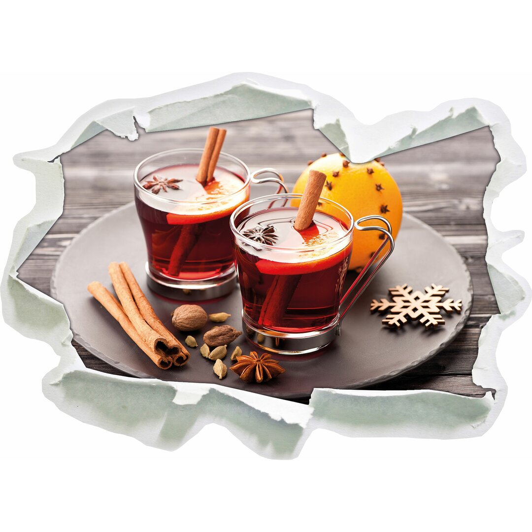 Wandtattoo Aromatischer Glühwein mit Zimt