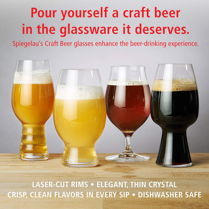 19.1oz. Crystal Pilsner Glass Set