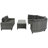 8-Pieces Outdoor Wicker Round Sofa Set
