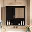 Armoire à pharmacie murale de 30 po, salle de bain, 21 tablettes réglables, portes à fermeture en douceur, quincaillerie, armoire de rangement intelligente à miroir pour meuble-lavabo de 21 po, charnières de fermeture et durabilité durable