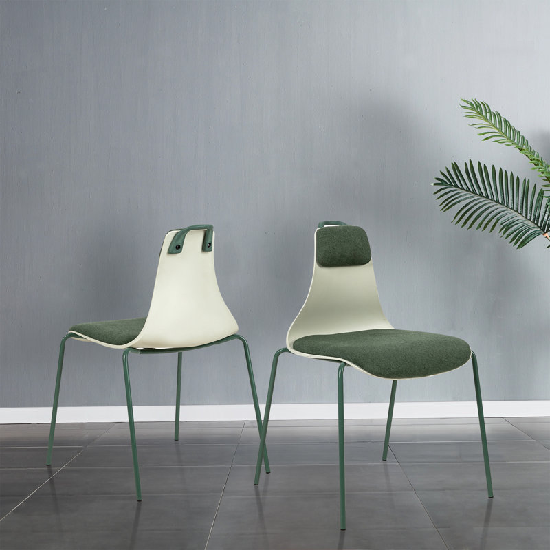 Chaise d'appoint rembourrée Shady, Vert