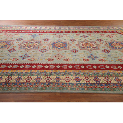 Tapis oriental géométrique Kazak 10 x 16