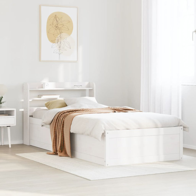Cushman Bed, 90cm x 190cm, White
