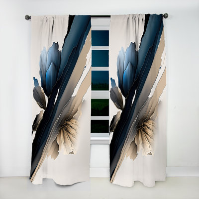 Hyper Realistic Peony Flowers III - Modern Velvet Curtain - Room Darkening - 1 panel