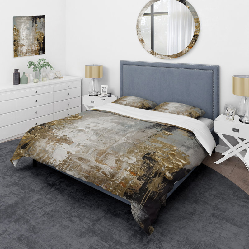 Ensemble de housse de couette en microfibre / polyester , Housse de couette simple + 1 taie décorative stan