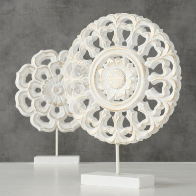Ensemble de 2 sculptures Kashmira Mandala