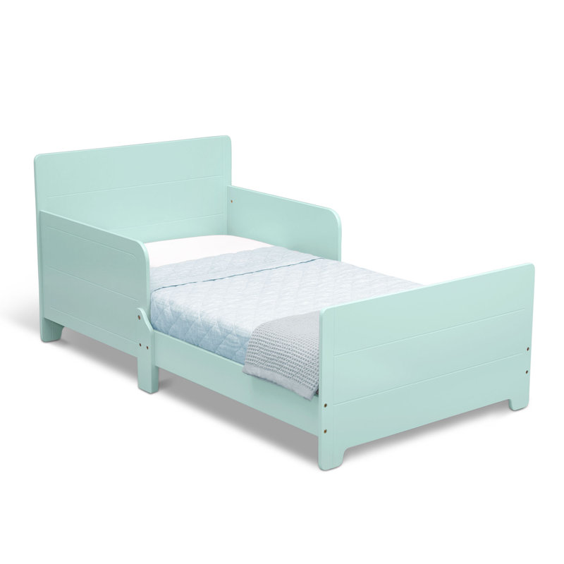 Toddler Solid Wood Standard Bed, Mint