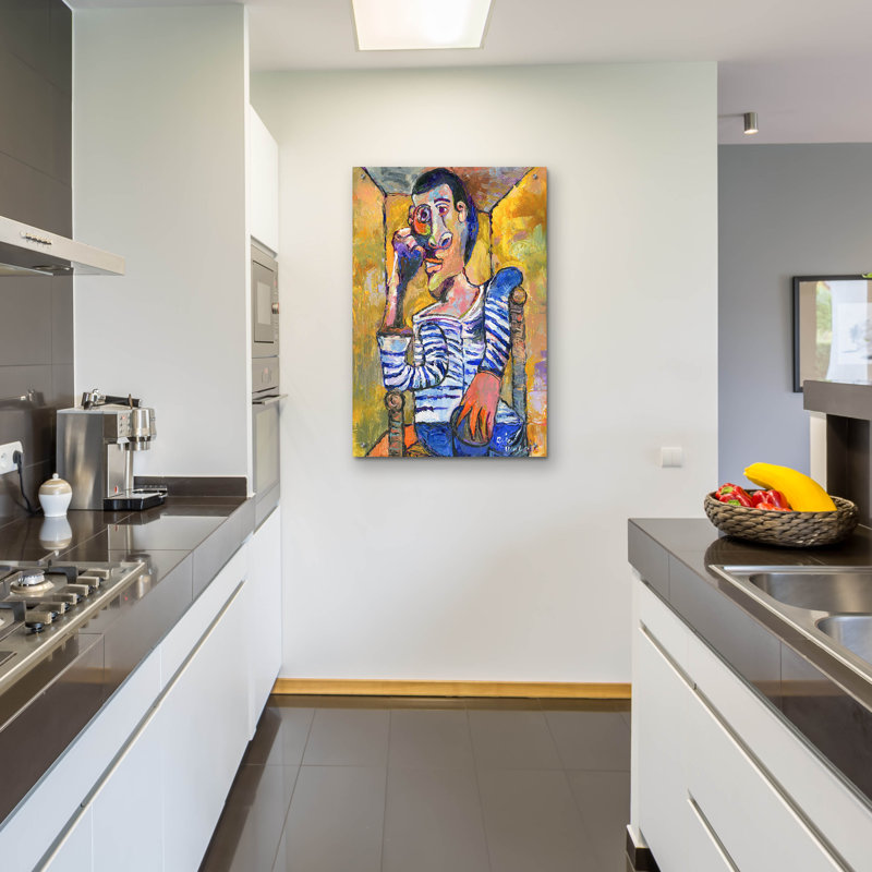 "Picasso" par Richard Wallich, H 36 po x l 24 po x P 0,2 po