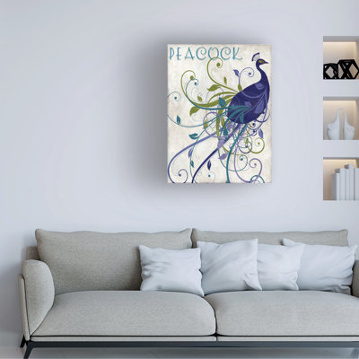 Bolog Sasha Peacock Nouveau I Canvas Art