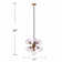 Lampe suspension contemporaine 7 lumières