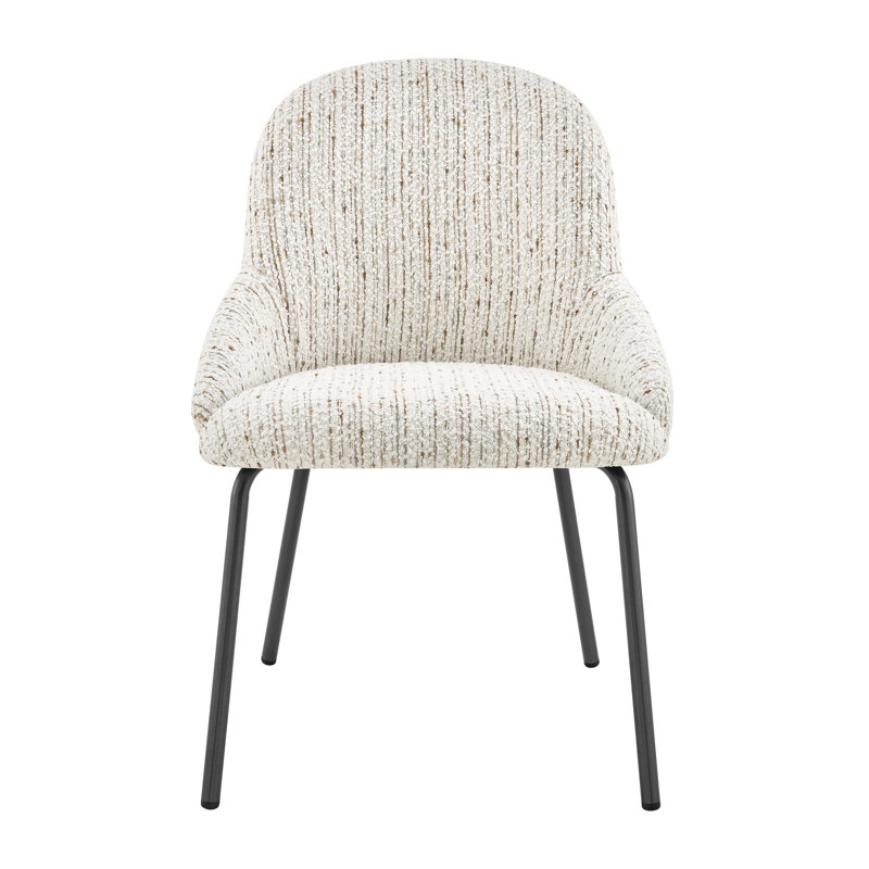 Hanschen Fabric Dining Side Chair, White