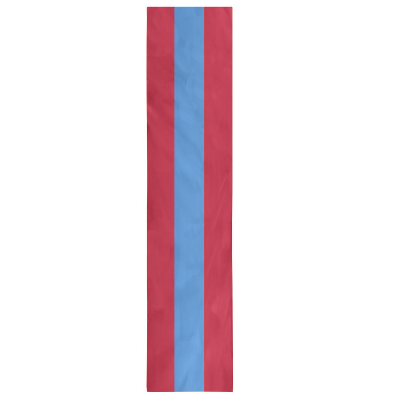 Houston Throwback Football Stripes Table Runner, 72" x 16", Cotton Blend, Houston Throwback Football Rose Red/Blue