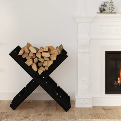 47cm W Solid Wood Log Rack
