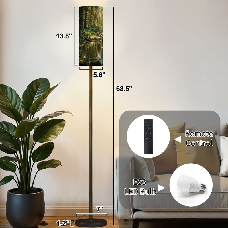 Lampe sur pied Serene Forest Pond
