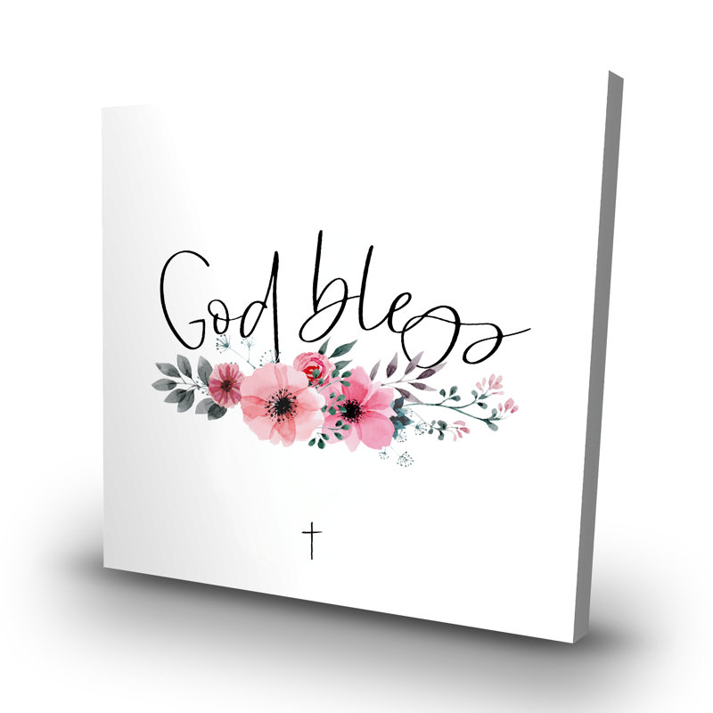 God bless - 32"x32" art on canvas