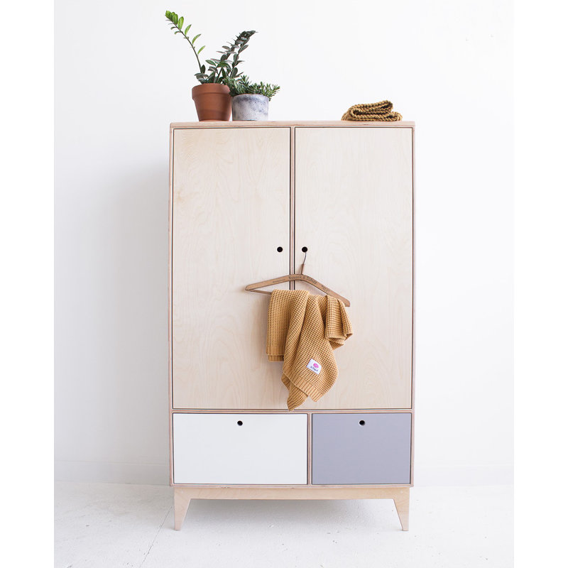 Merchant 2 Door Manufactured Wood Wardrobe