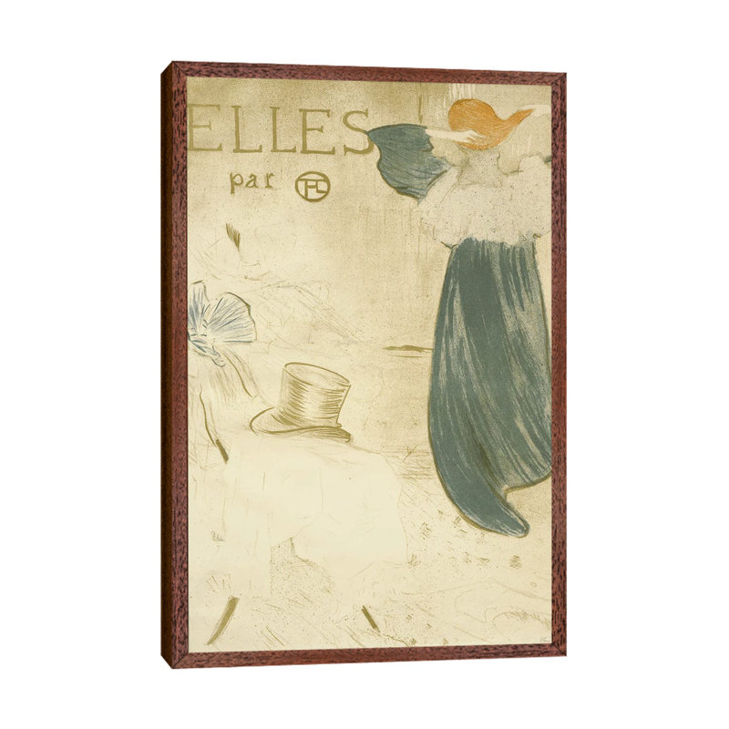 Frontispiece, 1896 by Henri De Toulouse-Lautrec - Gallery-Wrapped Canvas Giclée on Canvas, Classic Wood Floater Frame