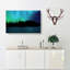 The Northern Lights In Iceland In Abstract - Wrapped Canvas Print-55302191