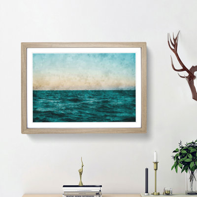 Ocean Stripe 1 Piece Single Picture Frame Painting on MDF