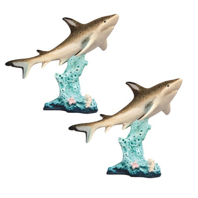 "Ensemble de 2 pièces" ICE ARMOUR 6,5 "H requin sur corail