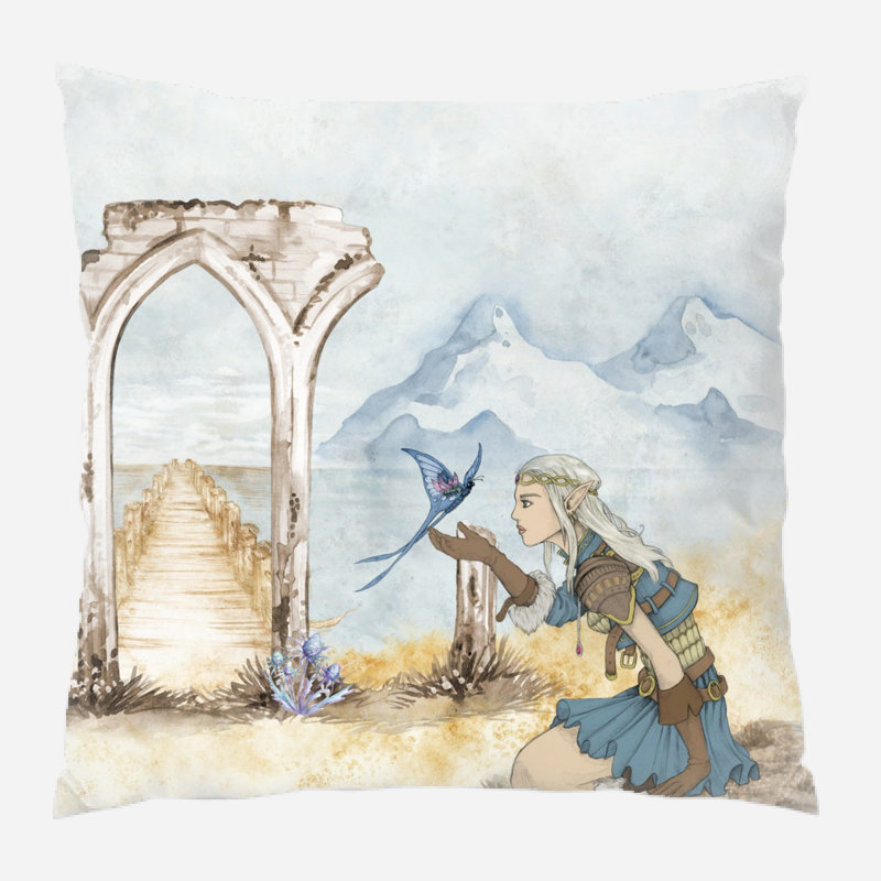 Coussin fantaisie Mcgaughey, Microsuède, Intérieur
