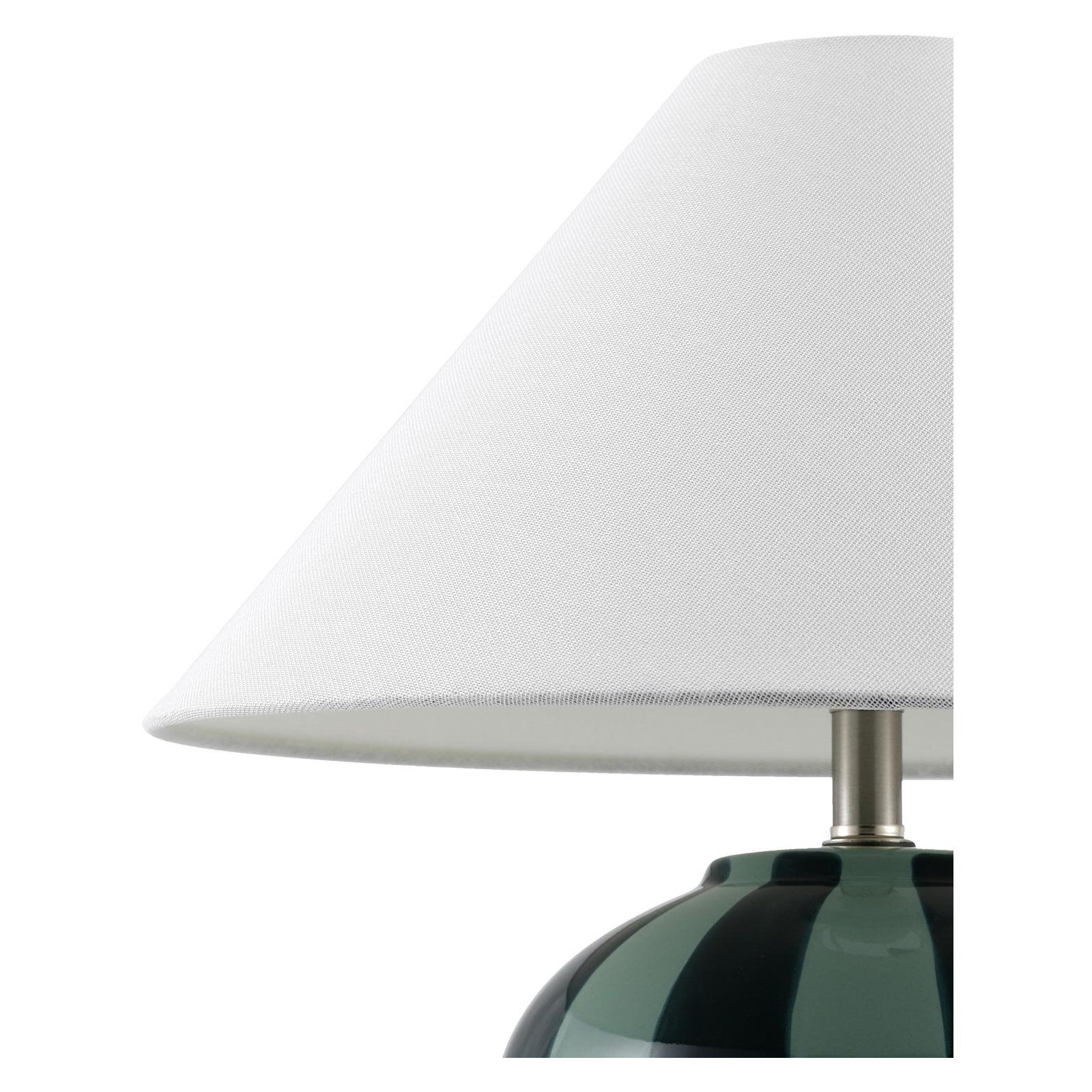 Latorsha Table Lamp, Dark Green/Black