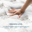 Grand matelas en mousse à mémoire de forme de 12 po - assure un repos paisible et améliore la qualité du sommeil grâce à l'isolation par le gel rafraîchissant