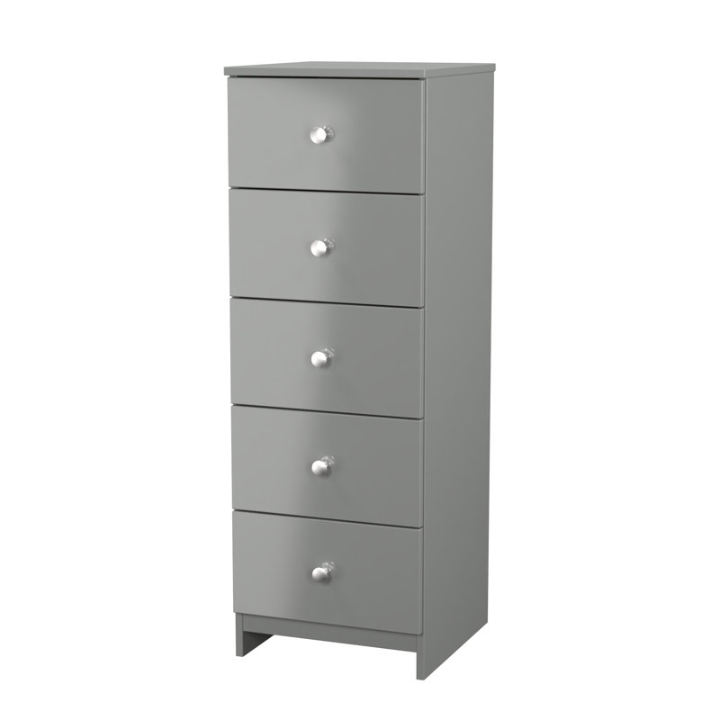 Borth 37 cm W Bedside Table, Uniform Grey/Dusk Grey