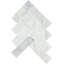 Carreau de mosaïque en pierre naturelle à motif de chevrons pour mur et plancher 2 po x 6 po Gamma (ensemble de 10)-109195440
